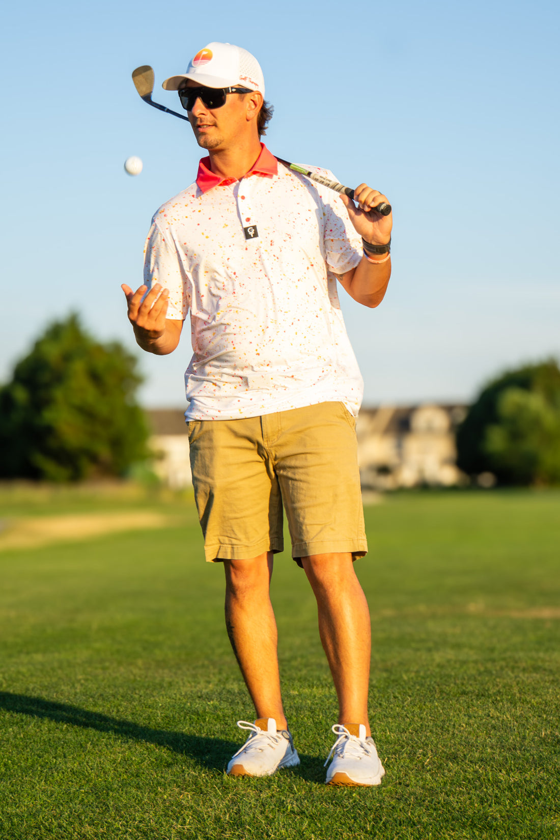 Sunset Splatter Polo