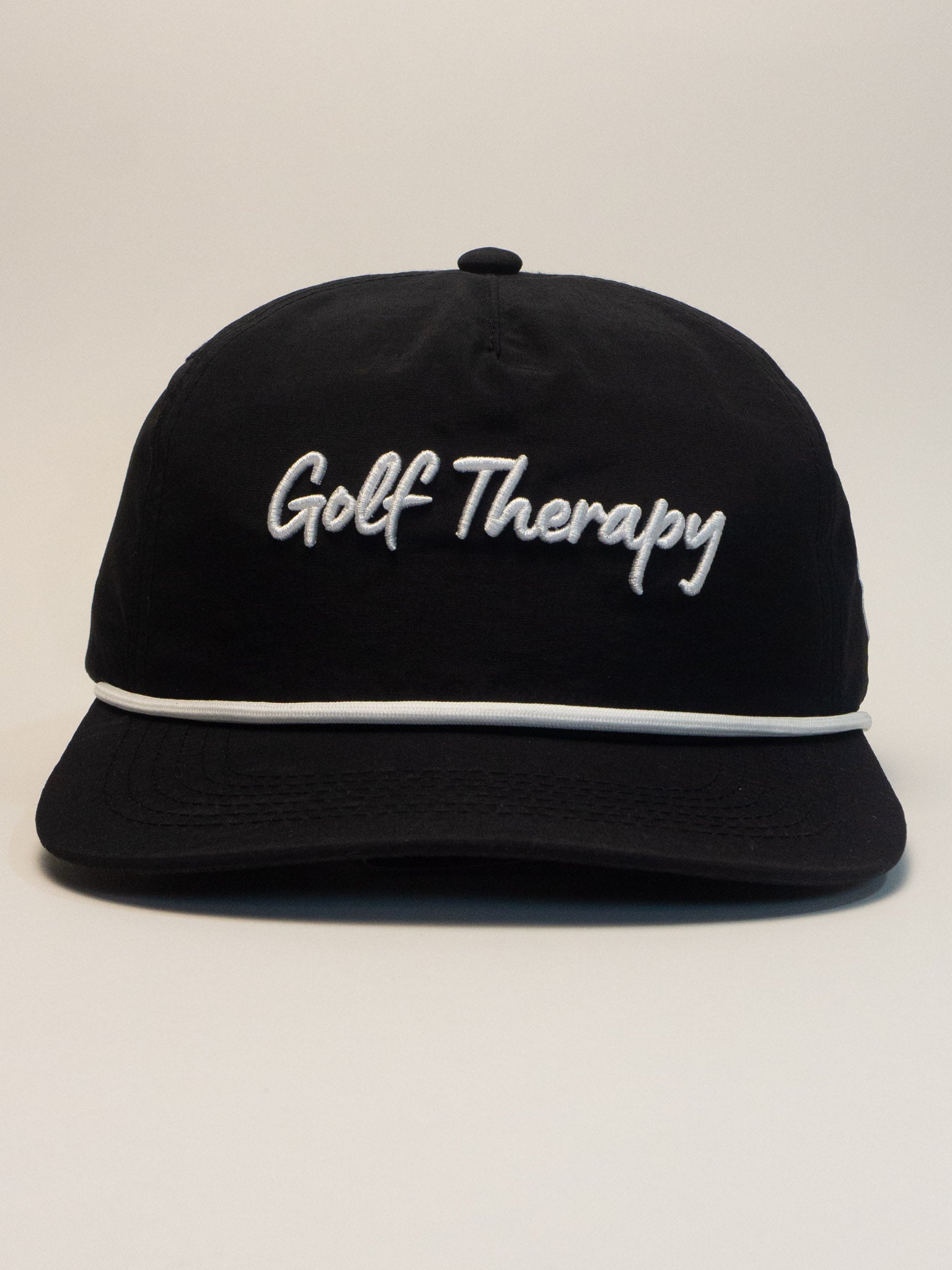 Script Nylon Rope Hat - Black